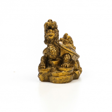 Statueta Feng Shui Broasca Testoasa cu cap de dragon si broscuta, pentru noroc si bunastare [3]