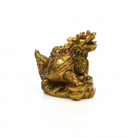 Statueta Feng Shui Broasca Testoasa cu cap de dragon si broscuta, pentru noroc si bunastare [4]