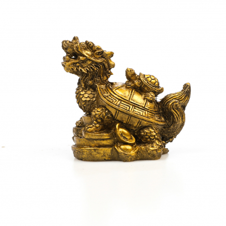 Statueta Feng Shui Broasca Testoasa cu cap de dragon si broscuta, pentru noroc si bunastare [2]