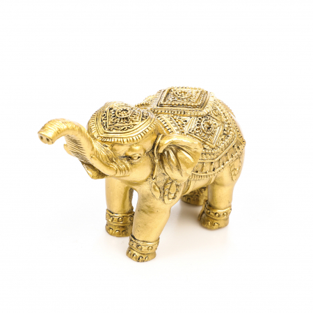 Statueta Feng Shui elefant cu trompa ridicata si model pentru prosperitate si noroc [3]