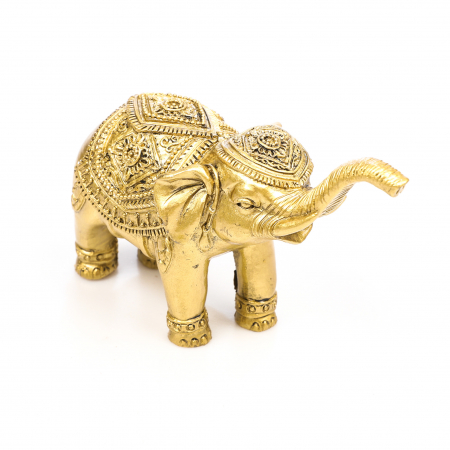 Statueta Feng Shui elefant cu trompa ridicata si model pentru prosperitate si noroc [0]