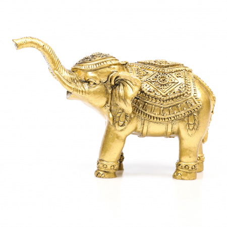 Statueta Feng Shui elefant cu trompa ridicata si model pentru prosperitate si noroc [2]