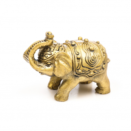 Statueta Feng Shui elefant cu trompa ridicata si puncte pentru prosperitate si noroc [0]