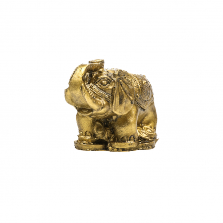 Feng Shui - Statueta Feng Shui elefant mic cu trompa ridicata pentru prosperitate si noroc