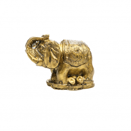 Statueta Feng Shui elefant mic cu trompa ridicata pentru prosperitate si noroc [1]
