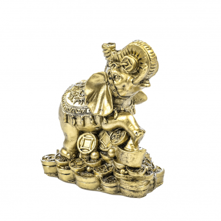 Statueta Feng Shui elefant pe bani [8]