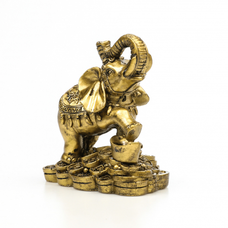 Statueta Feng Shui elefant pe bani [1]