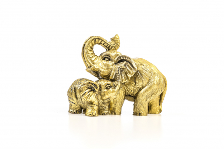 Statueta Feng Shui cu elefant mare si elefant mic pentru dragoste si noroc [0]