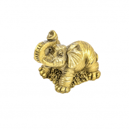 Statueta Feng Shui mica elefant cu trompa si urechi ridicate pentru dragoste si noroc [3]
