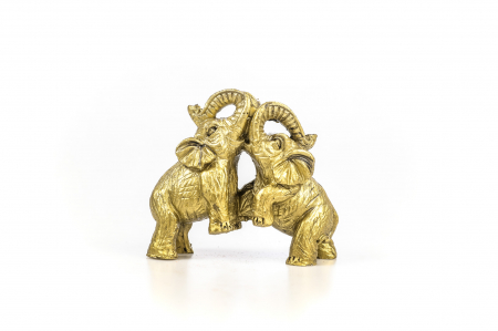 Statueta Feng Shui 2 elefanti pentru dragoste si noroc [0]
