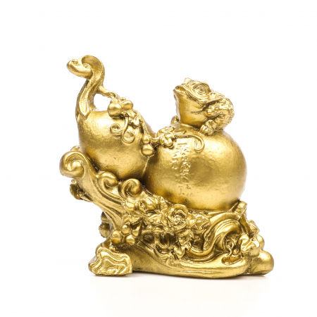 Statueta Feng Shui Wu Lou, cu broasca, pentru sanatate si noroc [0]