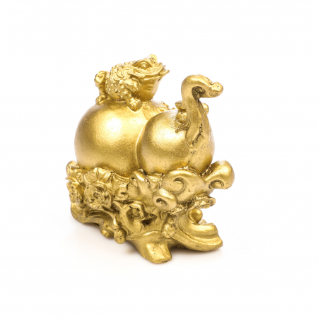 Statueta Feng Shui Wu Lou, cu broasca, pentru sanatate si noroc [2]