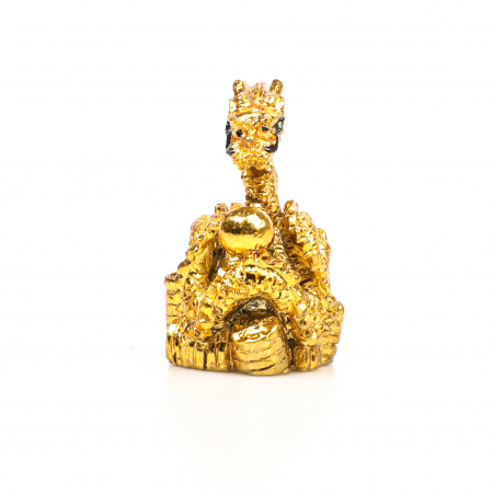Statueta foarte mica Feng Shui dragon cu perla pentru belsug si reusita [1]