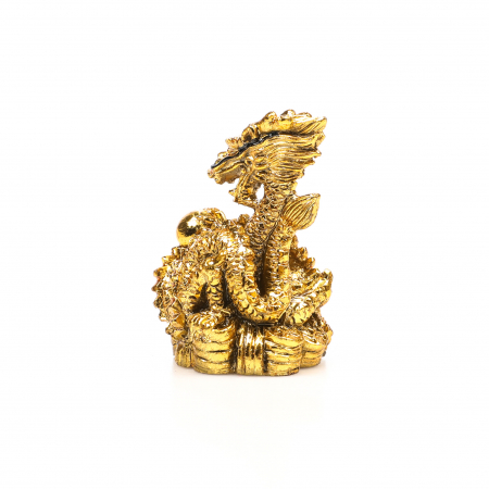 Statueta foarte mica Feng Shui dragon cu perla pentru belsug si reusita [3]