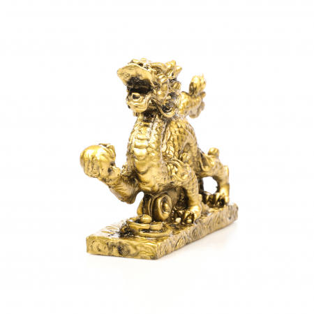 Statueta mare Feng Shui dragon cu perla pentru belsug si reusita [3]