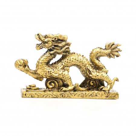 Statueta mare Feng Shui dragon cu perla pentru belsug si reusita [4]