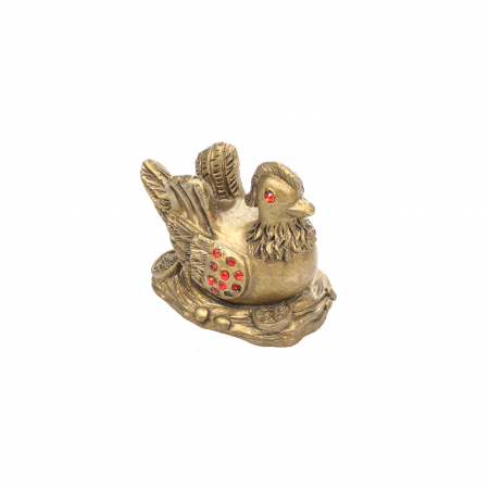 Statueta mica Feng Shui Ratusca Mandarina cu aripi ridicate pentru dragoste [0]