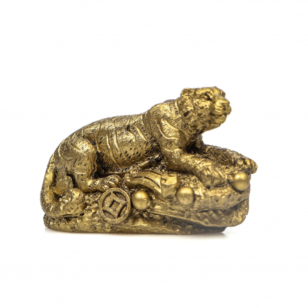 Feng Shui - Statueta mica Tigru sezand, cu elemente Feng Shui