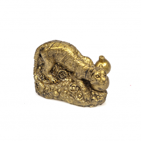 Statueta foarte mica Feng Shui Tigru cu Wo Lou [3]