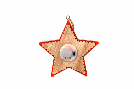 Steluta din lemn care lumineaza [3]