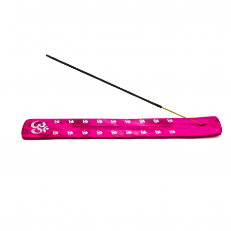 Suport din lemn roz cu semn chinezesc pentru ars betisoare parfumate [4]