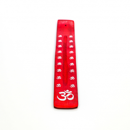 Suport din lemn rosu cu semn chinezesc pentru ars betisoare parfumate [2]