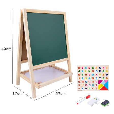 Tabla magnetica  multifunctionala de scris cu 2 fete [5]