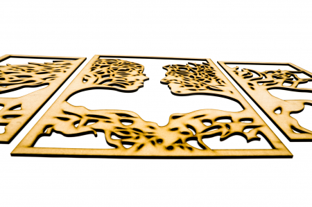 Tablou din 3 piese cu 2 indragostiti - natur [7]