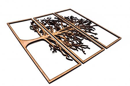 Tablou din 3 piese cu copacul vietii [2]