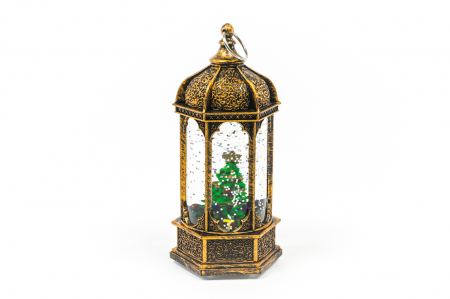 Ornament tip felinar care lumineaza cu brad [0]