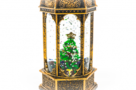 Ornament tip felinar care lumineaza cu brad [2]