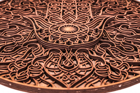 Tablou cu Palma fatimei din lemn in straturi [4]