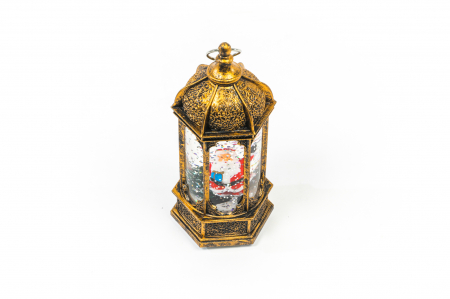 Ornament tip felinar care lumineaza cu un mos [1]