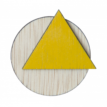 De Purtat - Broșă Forme 2, 4.5x5 cm
