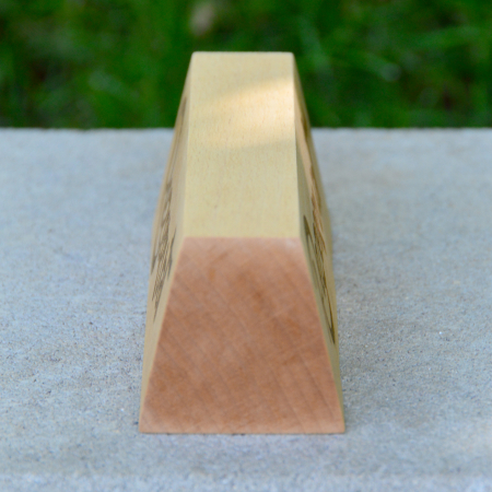 Semn pentru masa 'Rezervat' din lemn de fag, 15x5x5 cm [2]