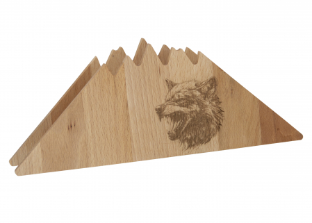 Casa si Birou - Suport din lemnde fag  pentru servetele Lup 26x10x6cm