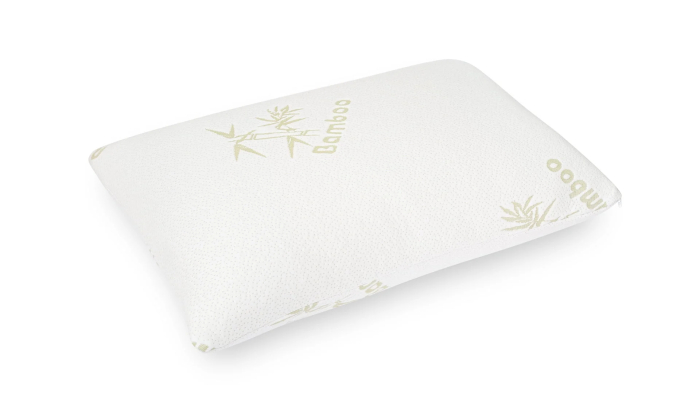 Set 2 Perne Memory Foam cu Husă detasabila din Bambus, 50x70 cm [4]