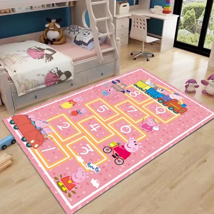 Covor Copii Antiderapant 120x180 cm - Peppa Pig Sotron Roz