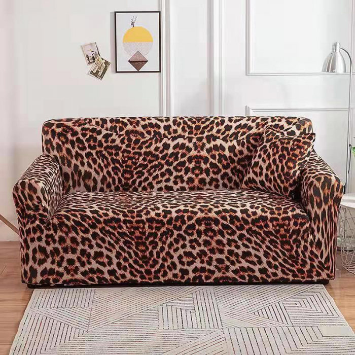 Husa Elastica Pentru Fotoliu Canapea Coltar - Leopard