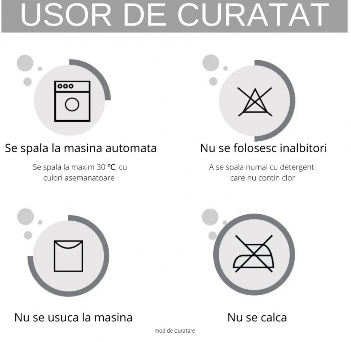 Husa Elastica Pentru Fotoliu/ Canapea/ Coltar - Gri cu Model [3]