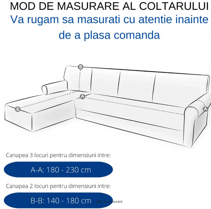 Husa Elastica Pentru Fotoliu/ Canapea/ Coltar - Gri cu Model [2]