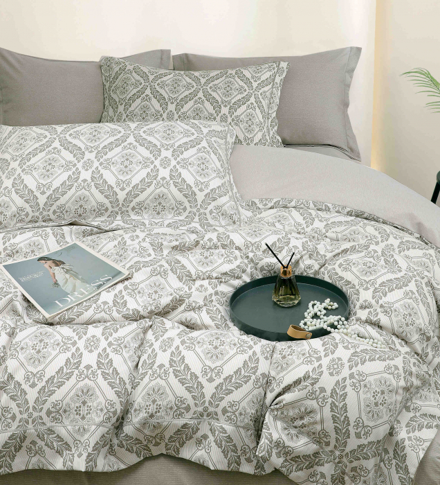 Lenjerie De Lux In Cutie Cadou, Bumbac Finet, 6 Piese - Modern [3]