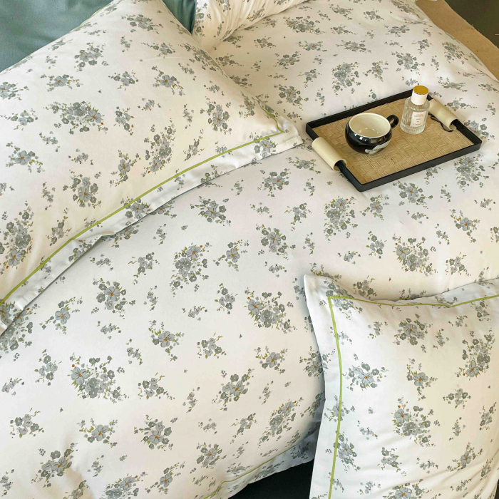 Lenjerie De Lux In Cutie Cadou, Bumbac Finet, 6 Piese - Little Flowers [3]