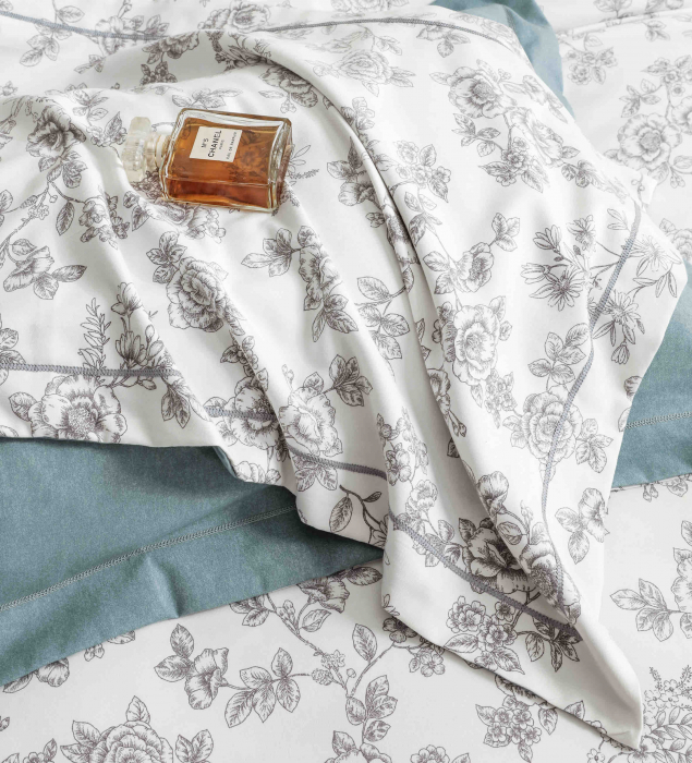 Lenjerie De Lux In Cutie Cadou, Bumbac Finet, 6 Piese - Flowers [5]