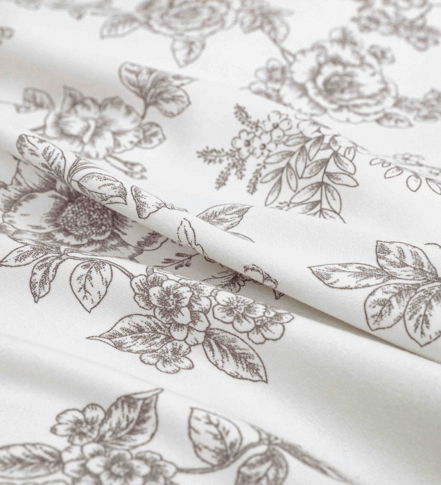 Lenjerie De Lux In Cutie Cadou, Bumbac Finet, 6 Piese - Flowers [7]