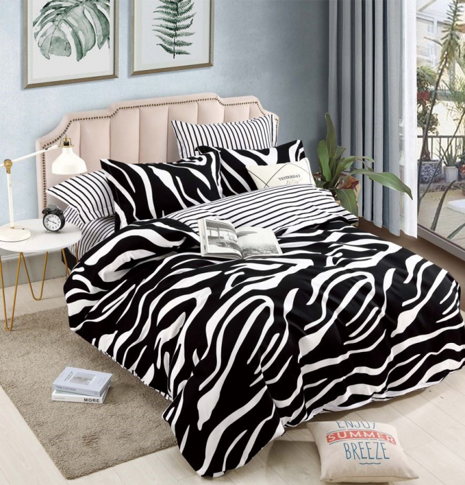 Lenjerie De Pat 1 Persoana, Zebra