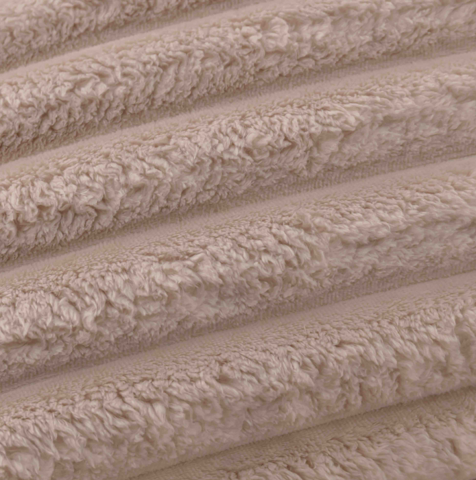 Lenjerie de pat dublu cocolino 4 piese, cu elastic - Bej [4]