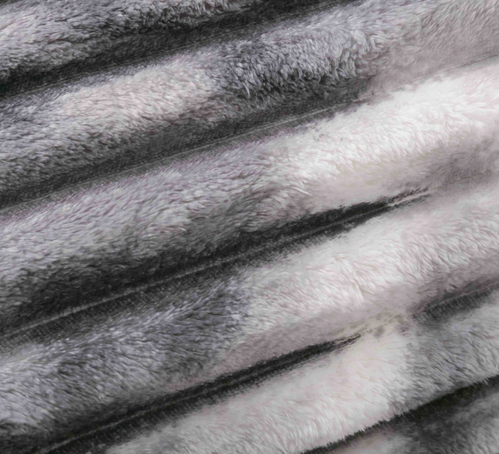 Lenjerie de pat dublu cocolino 4 piese, cu elastic - Gri / Alb [3]