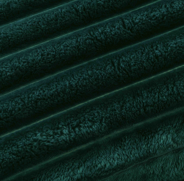 Lenjerie de pat dublu cocolino 4 piese, cu elastic - Verde inchis [3]