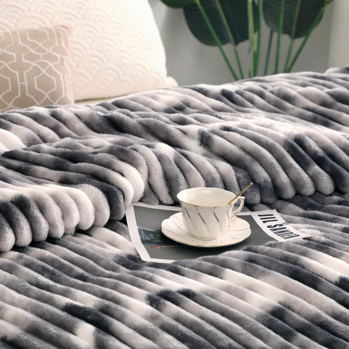 Patura Cocolino 200x230cm - Gri Multicolor [2]